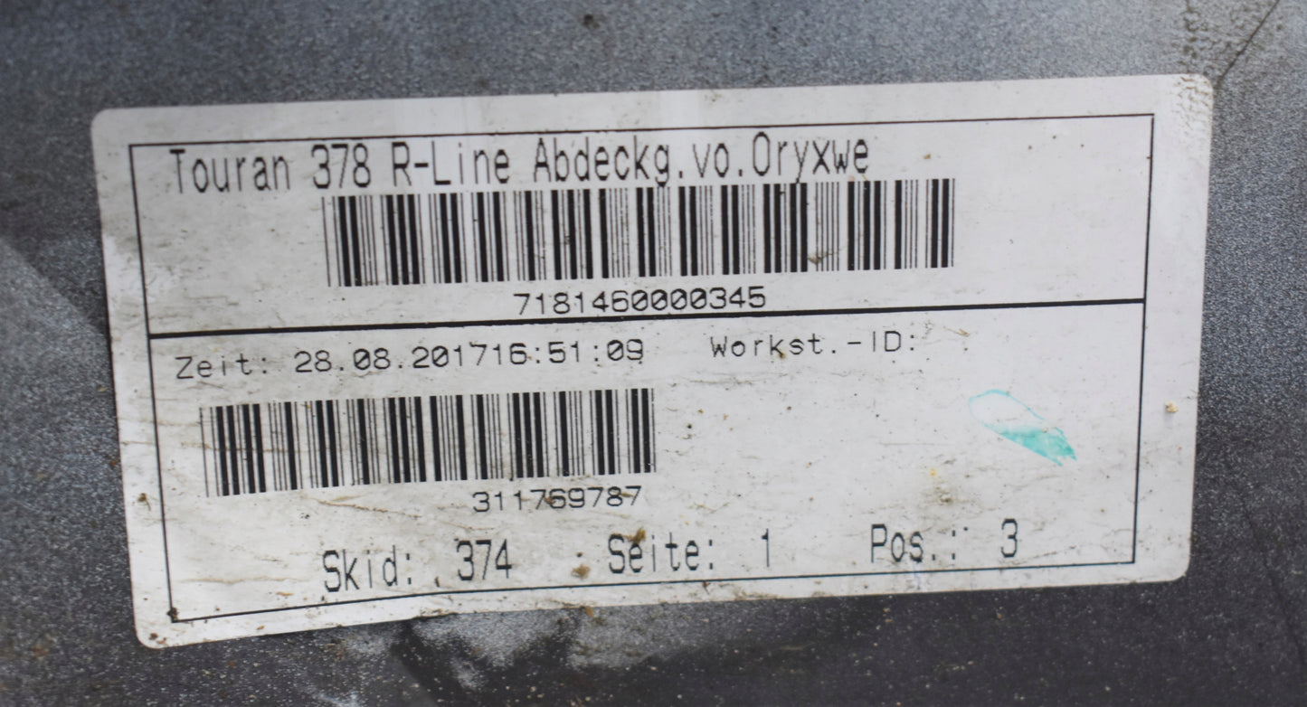 VW TOURAN III 5TA R LINE FRONT BUMPER ORG