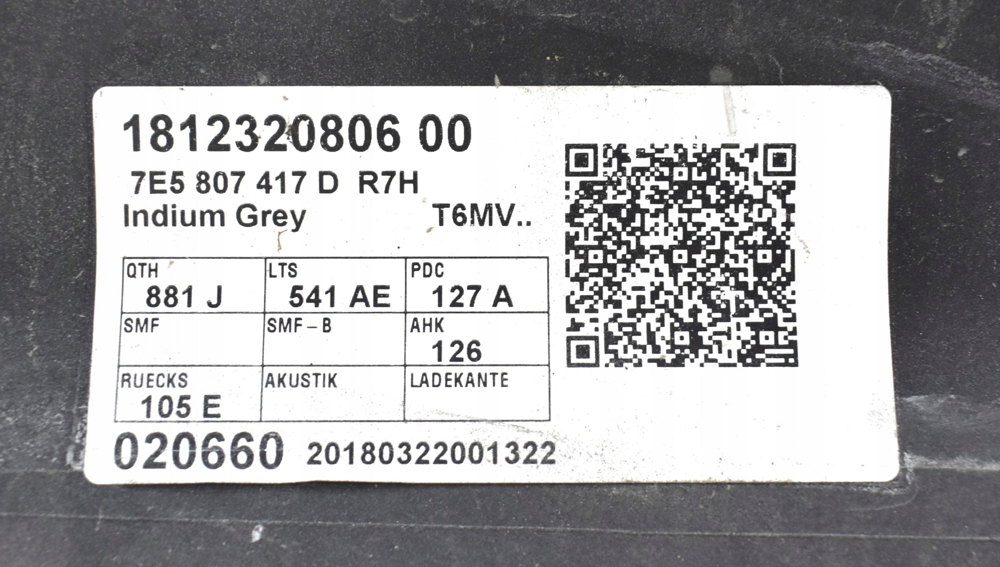 VW TRANSPORTER T6 7E5 REAR BUMPER ORIGINAL PAINT