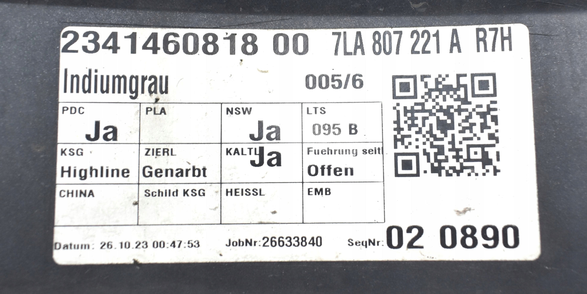 VW Transporter T6 (7LA) Front Bumper - Original