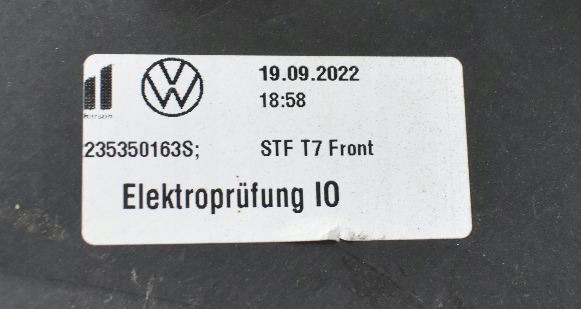 VW TRANSPORTER T7 MULTIVAN 7T FRONT BUMPER ORG