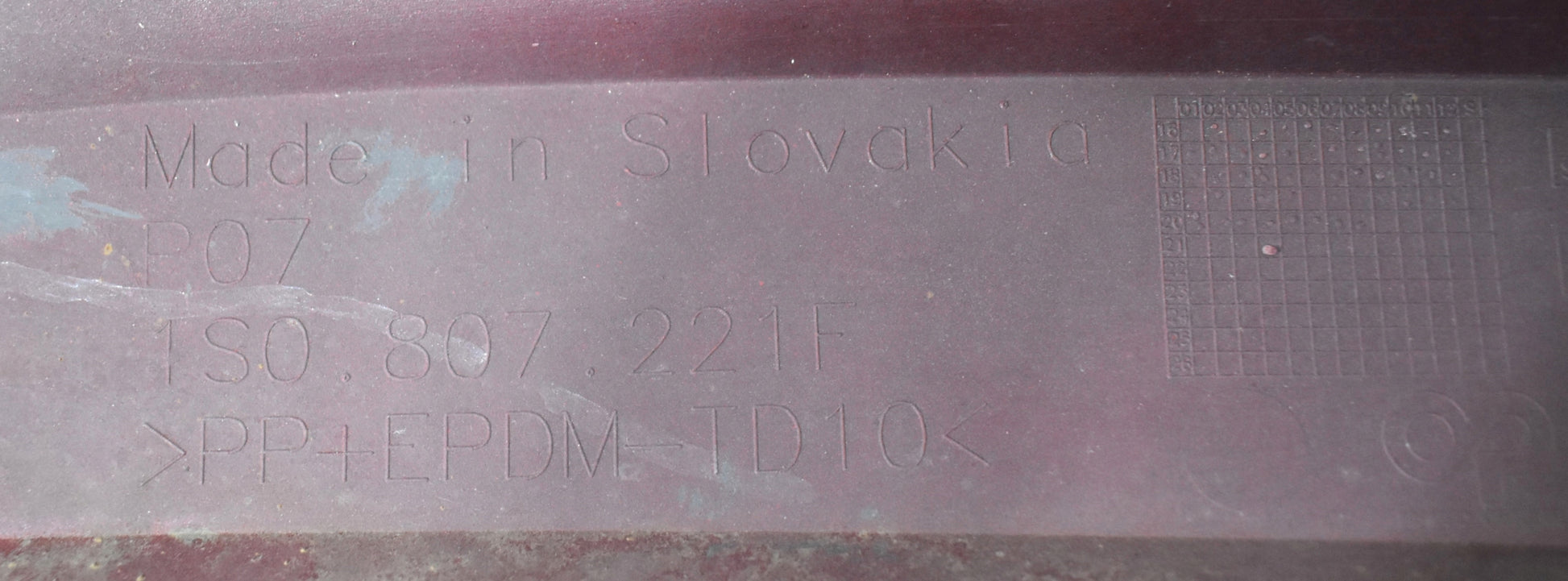 VW UP LIFT 1S0 FRONT BUMPER ORG + GRILLE