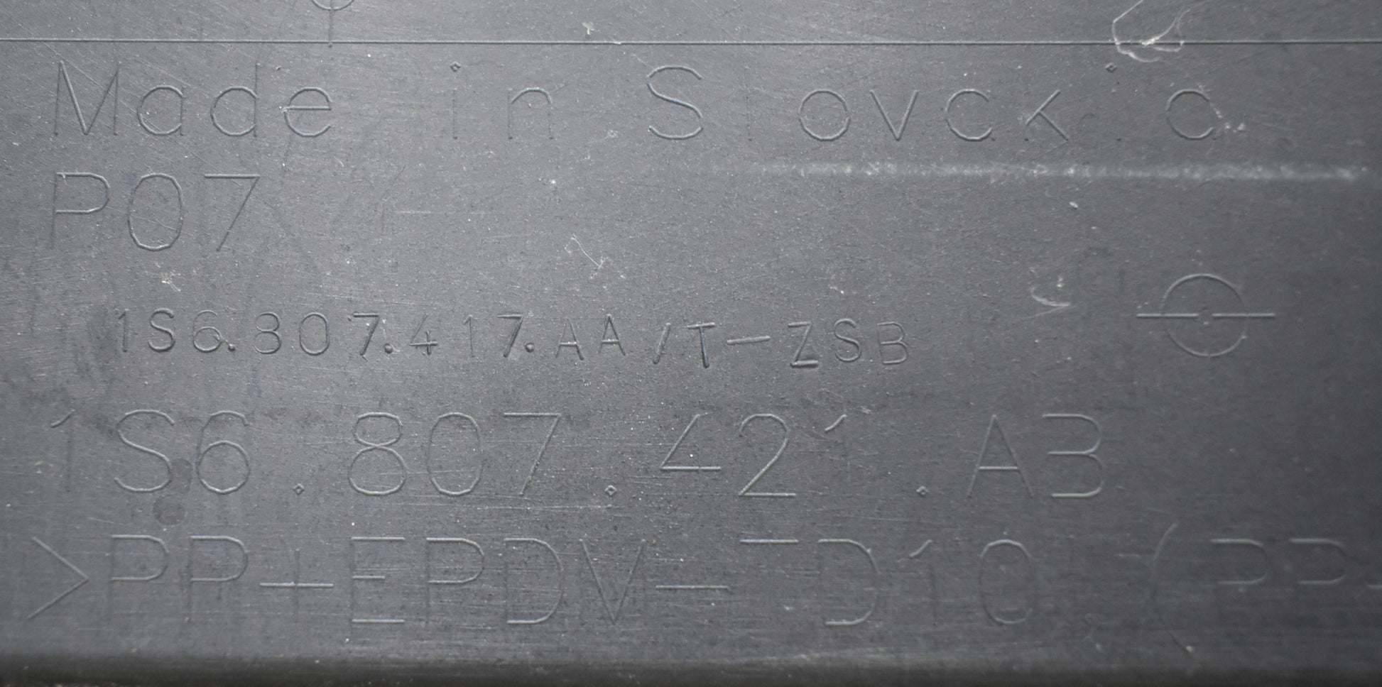 VW UP LIFT 1S6 REAR BUMPER ORG