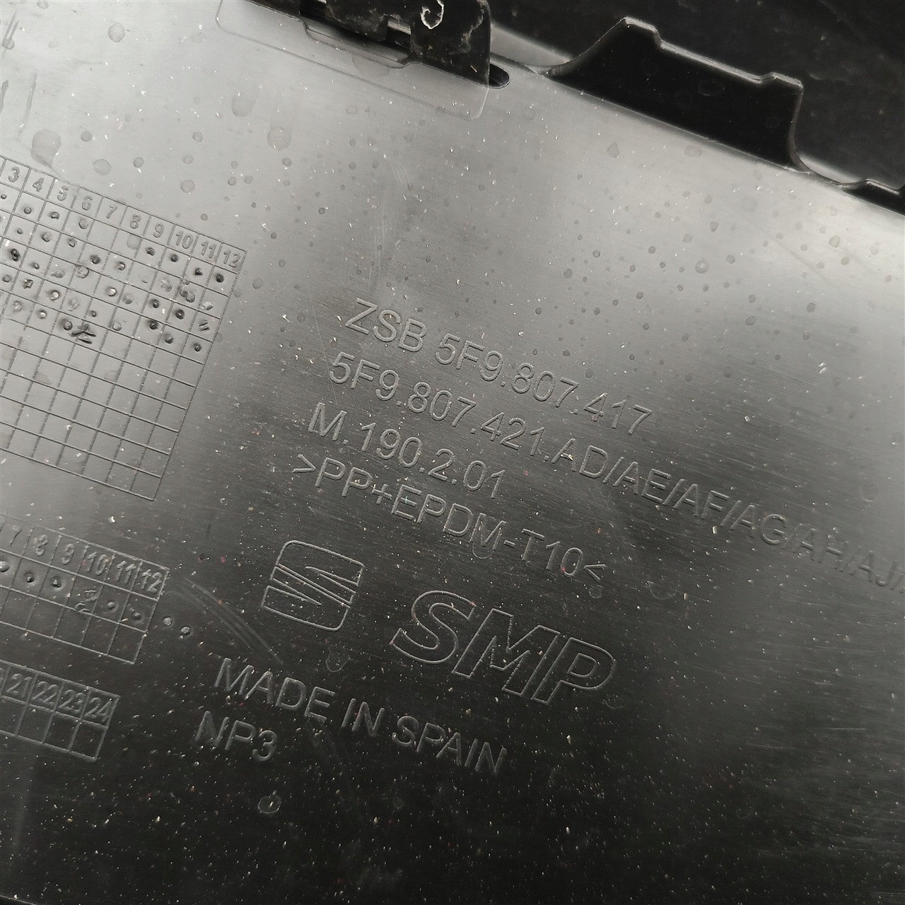 REAR BUMPER SEAT LEON 3 III 5F9 KOMBI FR LIFT 5F9807421AD