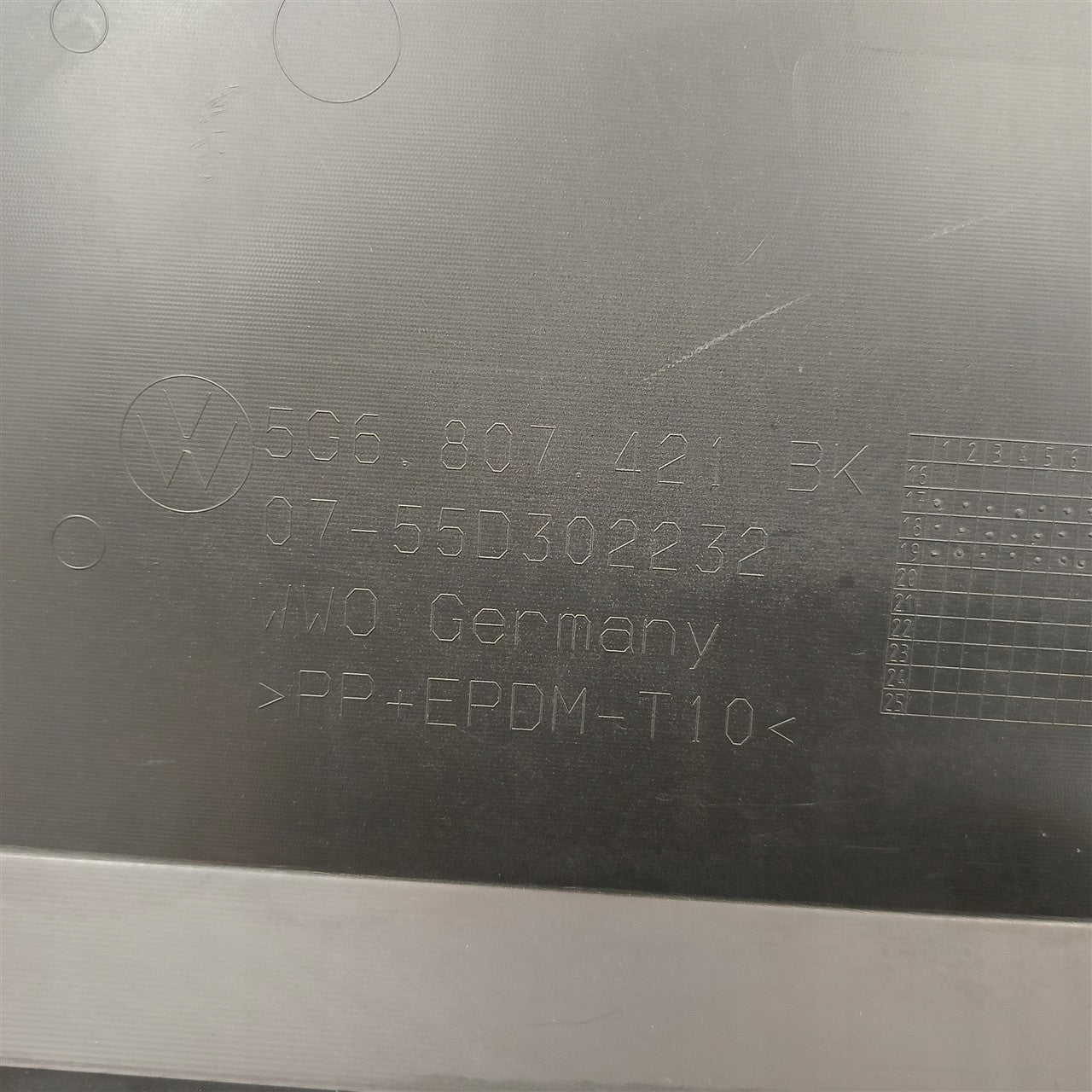 REAR BUMPER VW GOLF 7 VII 5G6 GTI TCR LIFT 17-20 5G0807421BK