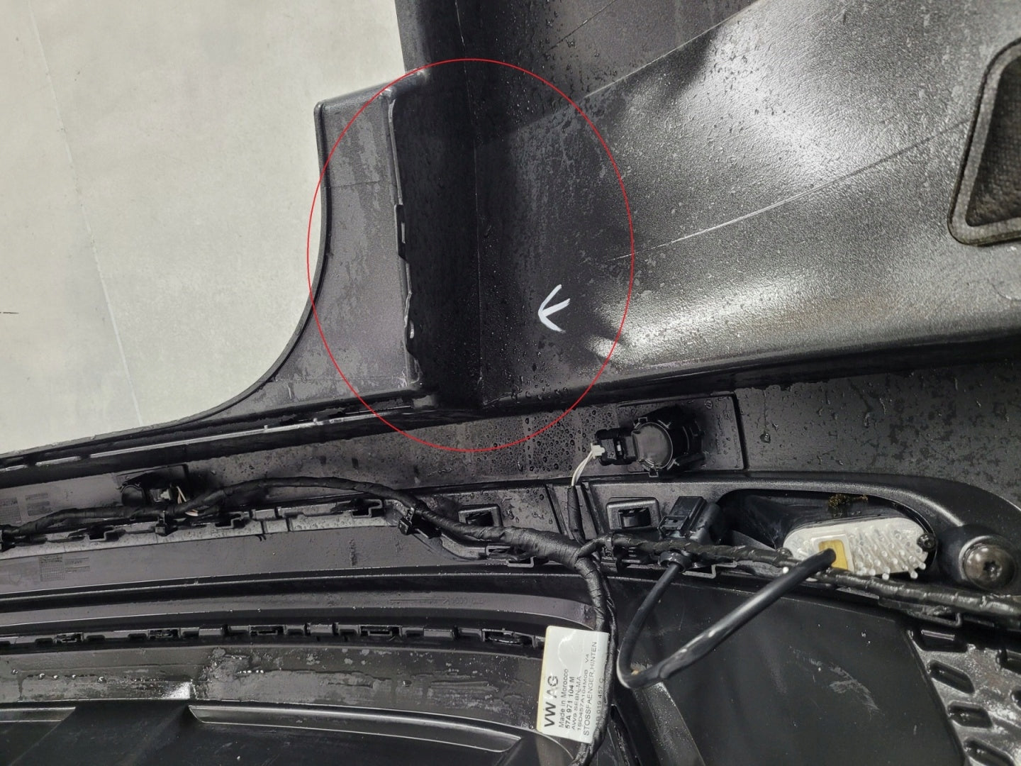 Rear Bumper Skoda Karoq 57A Lift 21- (6 PDC + Harness)