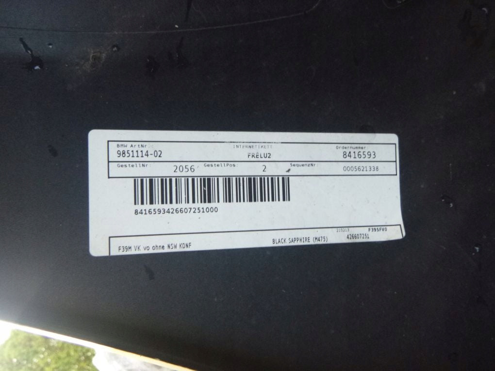 BMW X2 F39 M Sport Package Front Bumper