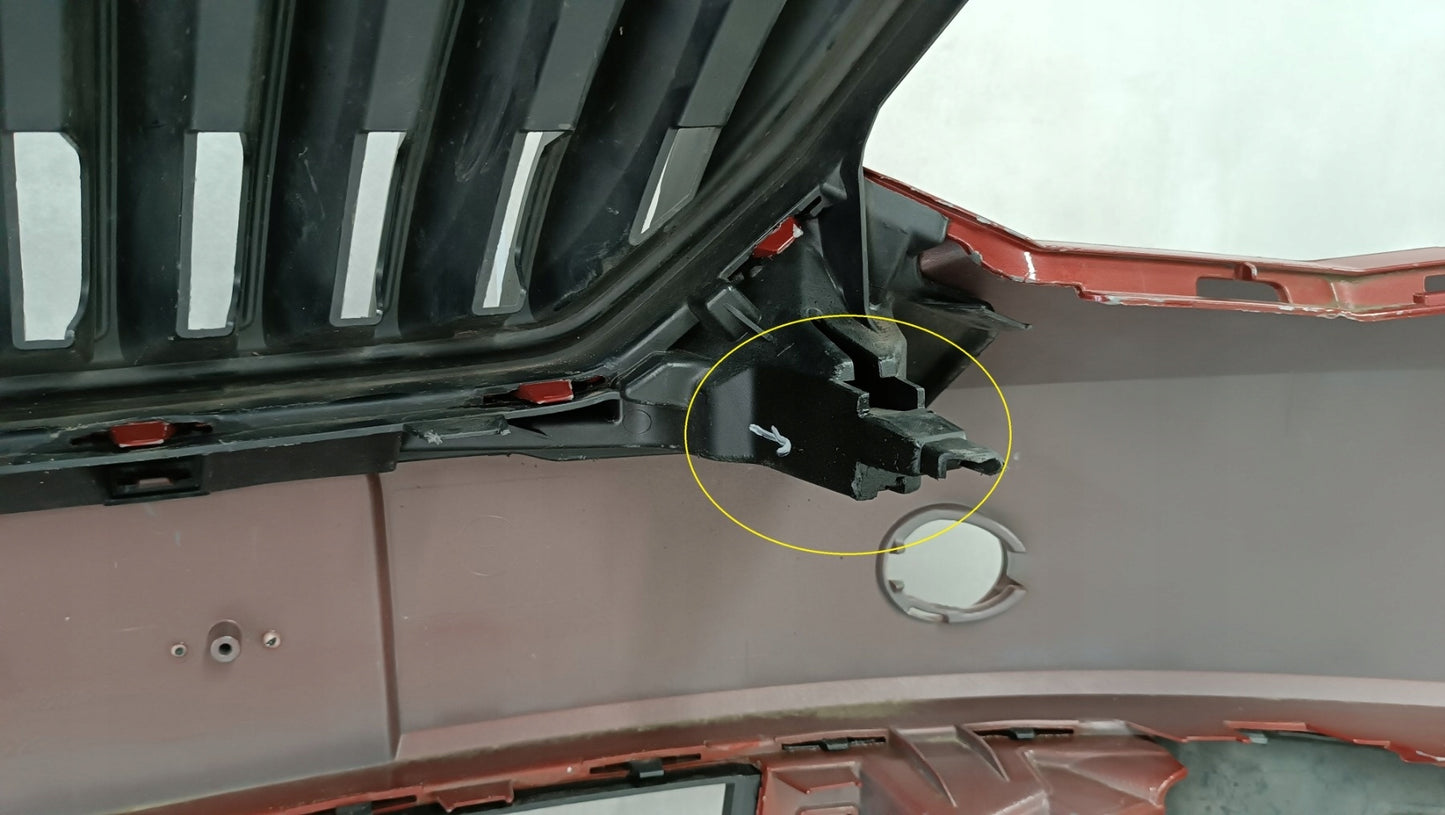 Zderzak przód przedni Skoda Fabia 3 III 6V0 14-18 / + osłona