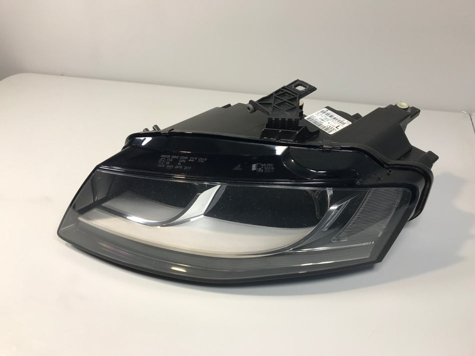 Audi A4/S4 B8 2008-2012 Front Headlight Left Side ( LHD ) Used OEM: 8K0941003, 0301240201,  8K0941029, 8K0941029AF